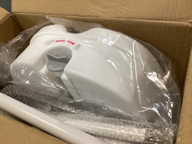 Condition photo showing Good Condition for raised toilet seat with handles for elderly - toilet seat risers for seniors with adjustable padded arms - elevated toilet safety seat for standard or elongated commode