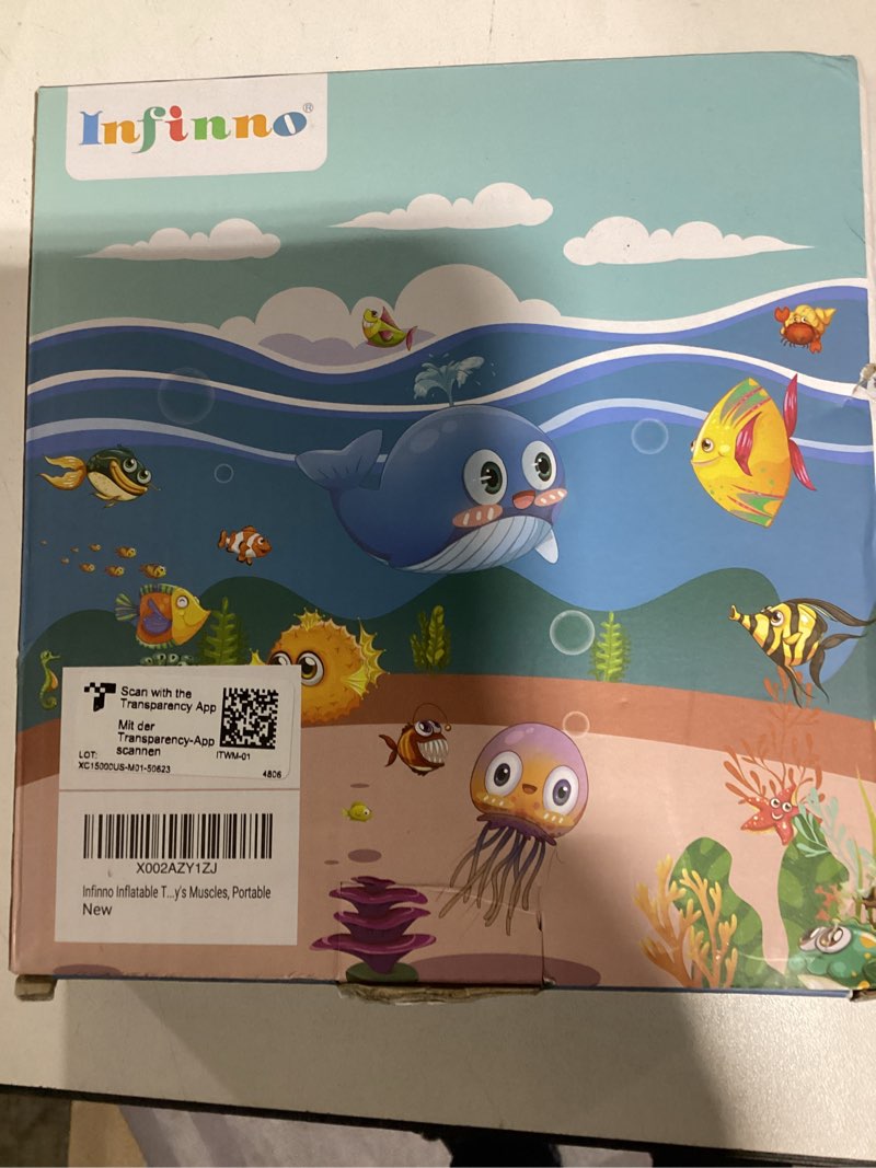 Condition photo showing New/Like New for Infinno Inflatable Tummy Time Mat Premium Baby Water Play Mat for Infants and Toddlers Baby Toys for 3 to 24 Months, Strengthen Your Baby's Muscles, Portable Blue