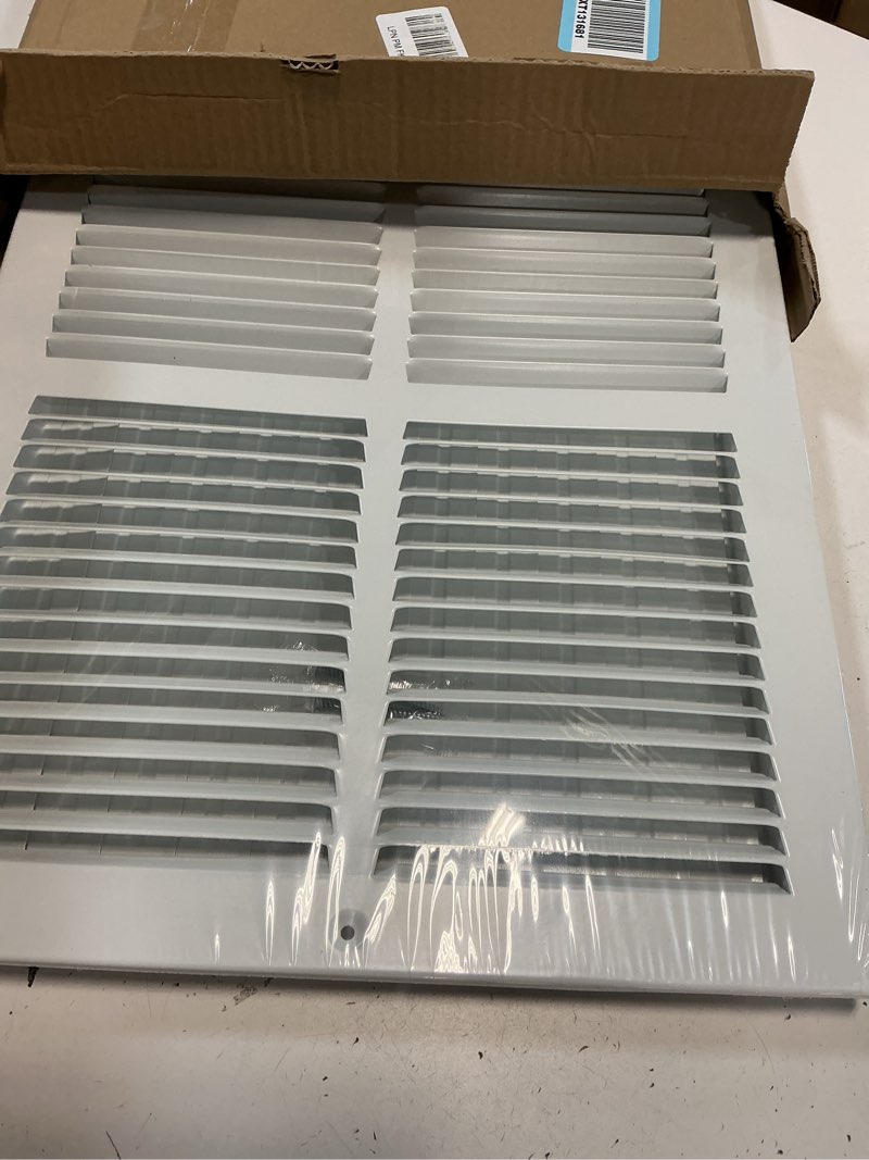 Condition photo showing New/Like New for 16x12 Vent Register [Duct Opening], Vent Covers for Home Ceiling, Two-Way Ventilation Register, Adjustable Solid Steel Wall Register Vent Cover (16"W x 12"H [Duct Opening])