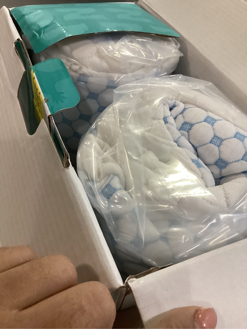 Condition photo showing New/Like New for Cooling Shredded Memory Foam Pillow Queen Size - Adjustable Loft for Back & Side Sleepers, Breathable & Supportive Bed Pillow with Removable Washable Cover Queen(Pack of 2) White Queen(Pack of 2)