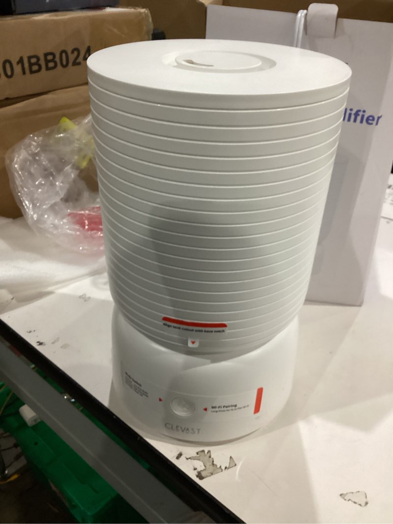 Condition photo showing Good Condition for CLEVAST Smart Humidifiers for Bedroom, 1 Gal/4L Cool Mist Top Fill Humidifier with Essential Oil Diffuser, Quiet Operation for Baby Nursery, Home, Office, Large Room, Works with Alexa/Google Assistant