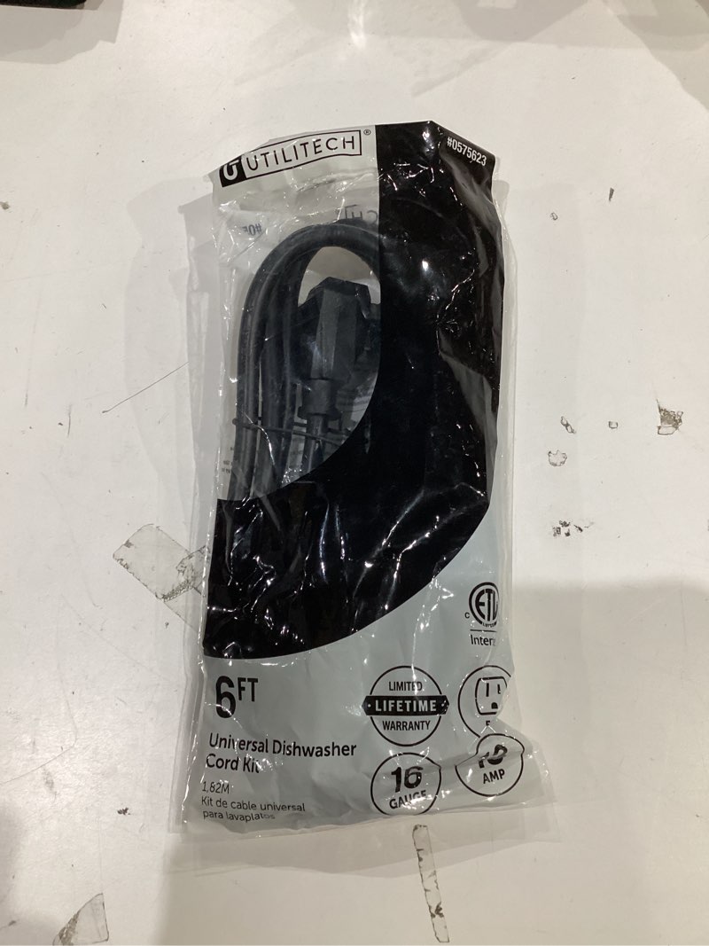 Condition photo showing New/Like New for utilitech universal dishwasher cord kit