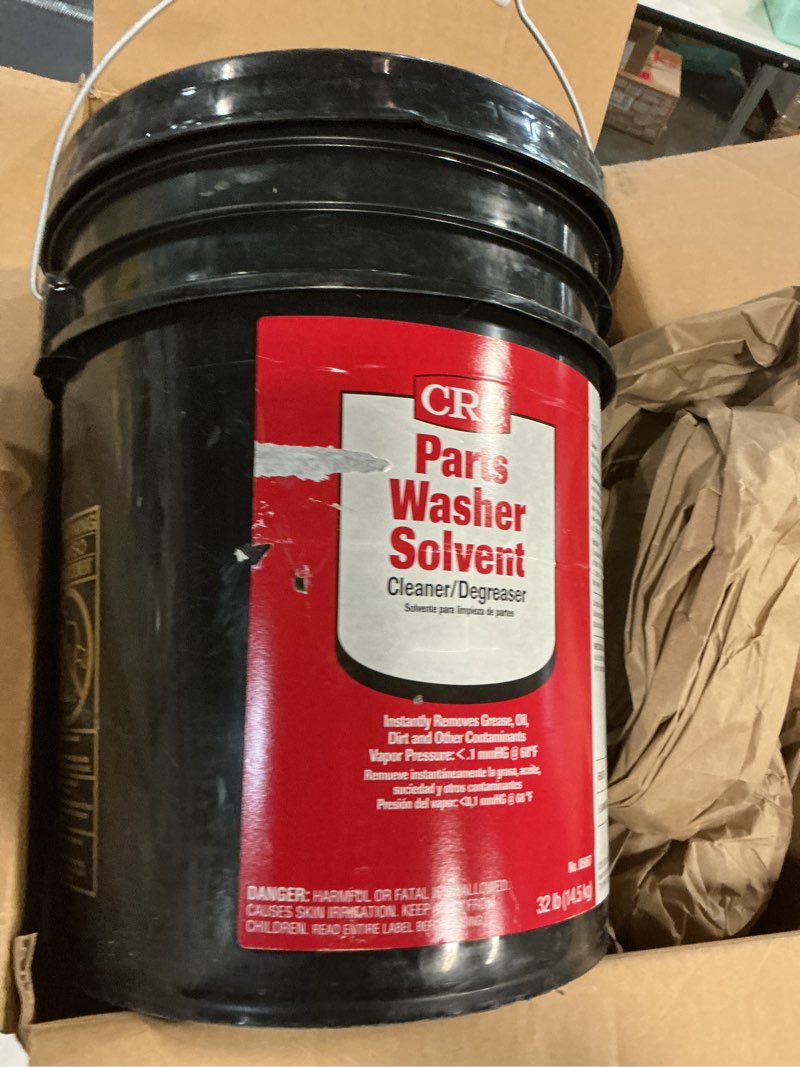 Condition photo showing As Is for Plastic Pail - 5 Gallon, Black