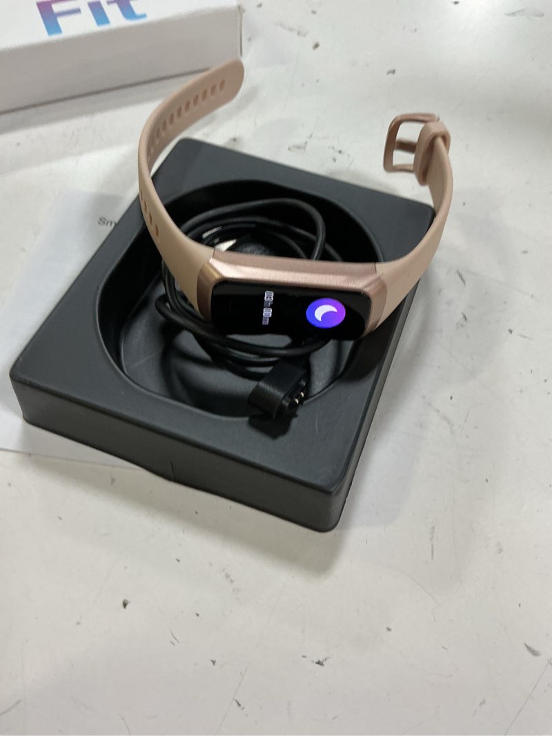 Condition photo showing Good Condition for fitness tracker, activity trackers with 24/7 heart rate, blood oxygen blood pressure sleep monitor, step counter with 1.1" amoled touch color screen, calorie pedometer health smart watch for women men pink