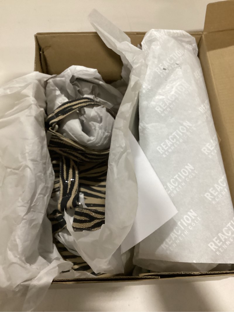 Condition photo showing Good Condition for Kenneth Cole REACTION Men's Coast Sandal 9 Zebra Microsuede