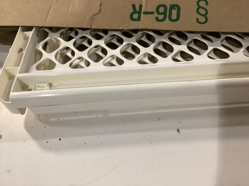 Condition photo showing Good Condition for toddleroo by north states - supergate ergo baby gate: plastic baby gate for stairs & doorways - adjustable indoor safety gate - made in usa - 26 to 42 inches wide - 26 inches tall - ivory