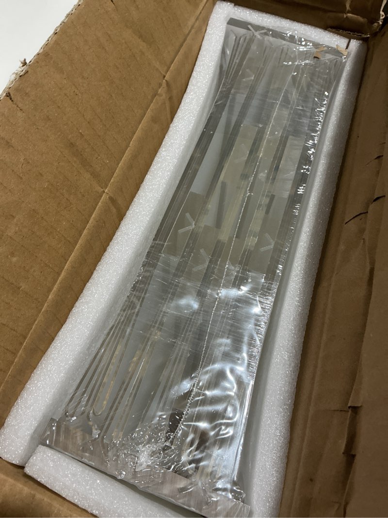 Condition photo showing Good Condition for 12 Pack Acrylic Sign Holder 8.5 x 11, Double-Sided Clear Sign Holder Plastic Stands for Display, T Shape Acrylic Table Sign Stands for Office Store Restaurants Wedding Party Decoration Vertical 12 Pack 8.5x11