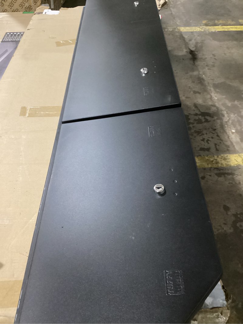 Condition photo showing As Is for Tuffy Security Products Rear Underseat Lockbox - '15-22 F-150; '17-22 F-250/350/450 Super Duty; w/Crew Cab; w/o Floor Mounted Subwoofer (Full Length; Black)
