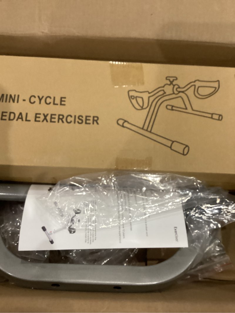 Condition photo showing Good Condition for rygeo pedal exerciser mini exercise bike for leg and arm recovery exercise lightweight and portable floor bike