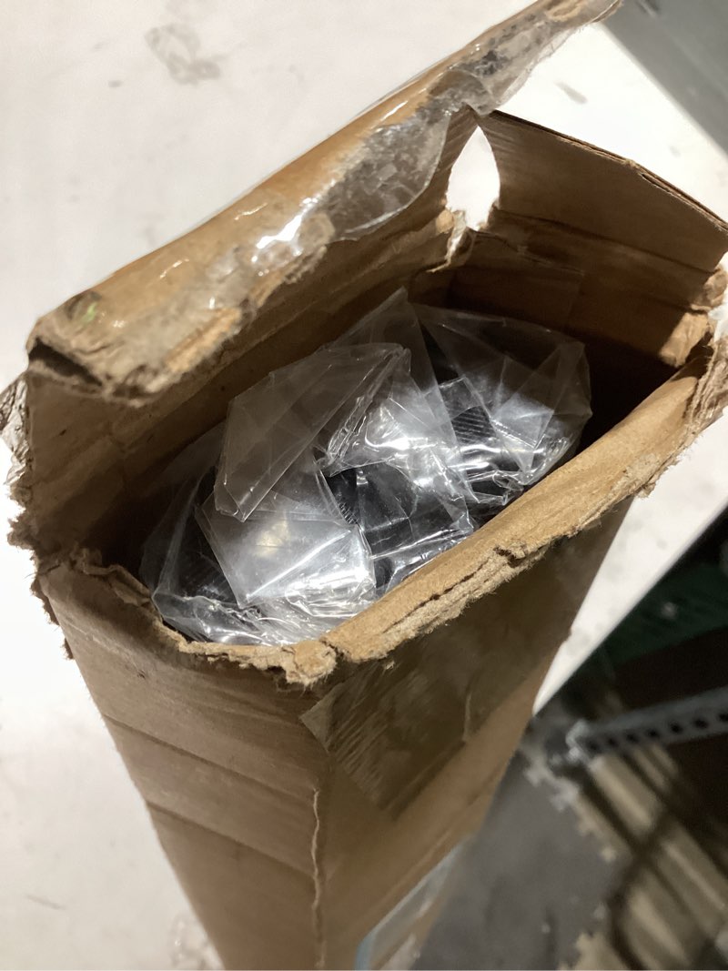 Condition photo showing Good Condition for 2 pack no sectional assembly shower curtain rod 56-104 inch, 1" diameter spring long adjustable tension curtain rods for bathroom windows closet no drilling no rust, black black, 2pack 56-104inch, no assembly