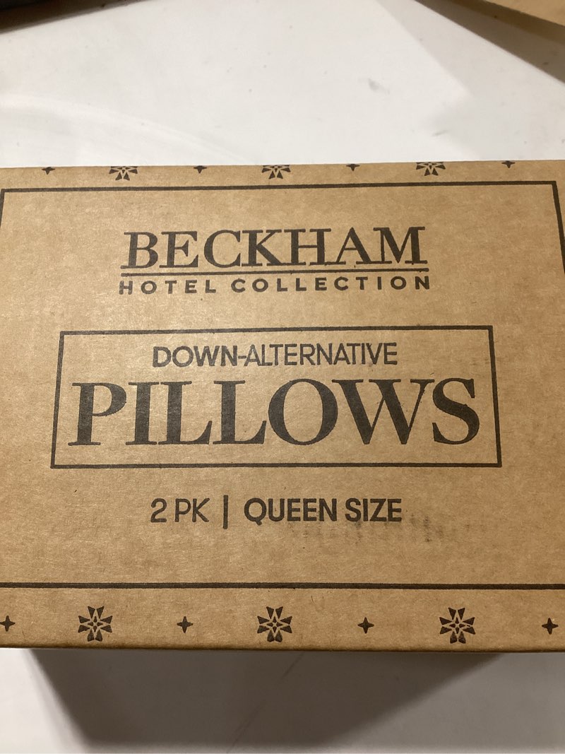 Beckham Hotel Collection Bed Pillows Standard/Queen Size Set of 2 - Original Soft Down Alternative P