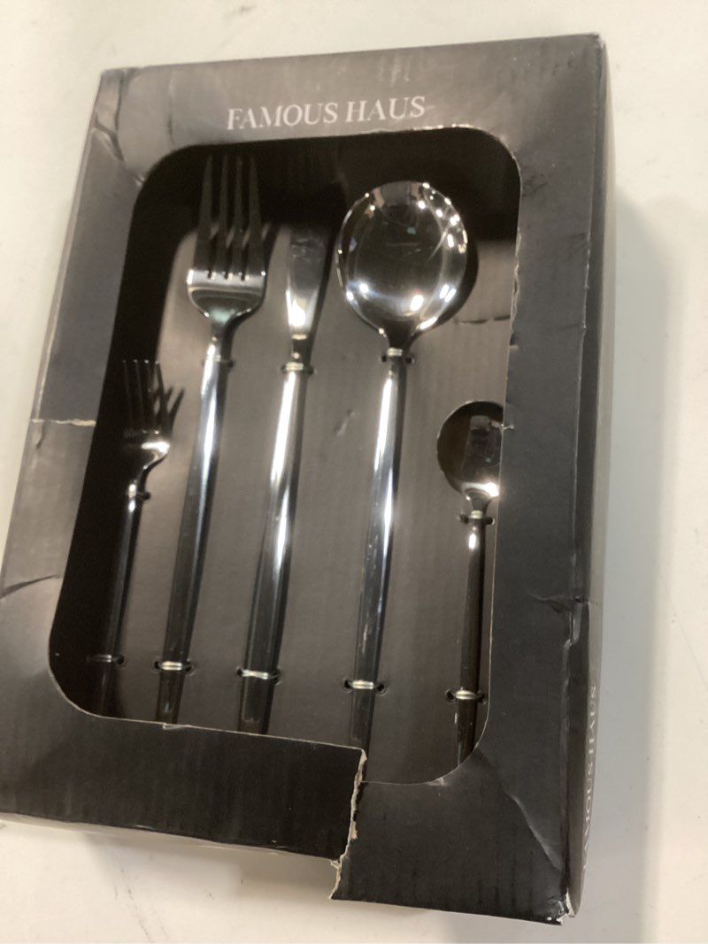Condition photo showing New/Like New for lincoln silverware set, 30 piece silver flatware set cutlery premium polished stainless steel, service for 6, for kitchen, home, wedding, party, mirror polished dishwasher safe silver 30 - piece