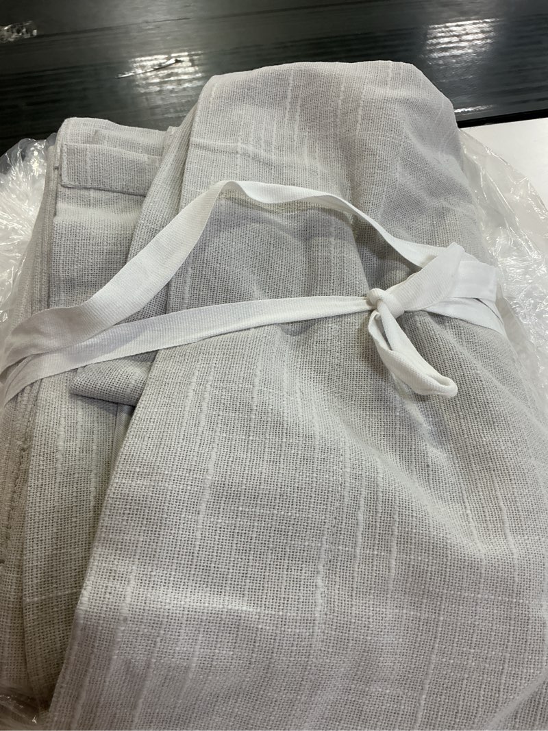 Condition photo showing Good Condition for cotton slub room darkening curtain - single panel, cloud, 48x84