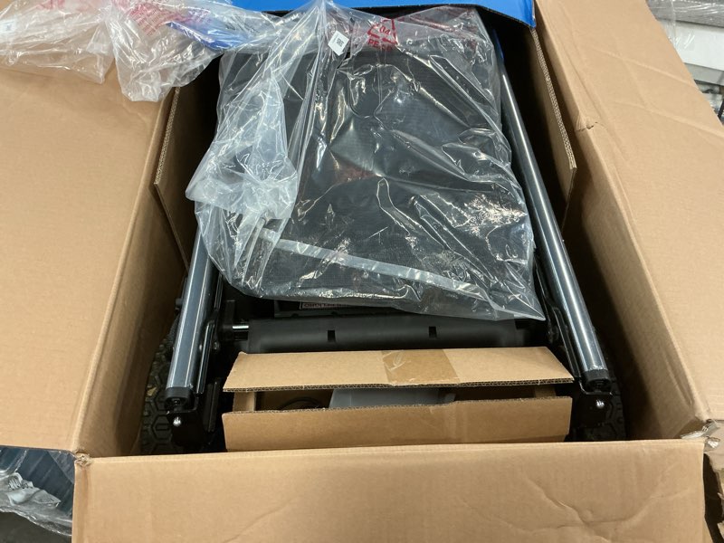Condition photo showing As Is for kobalt 48v max (24vx2) 21-in dual blade self-propelled mower kit,