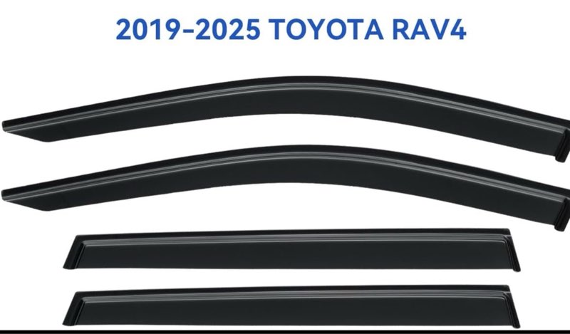 Window Visors Rain Guards Shield for 2019-2025 Toyota RAV4, Out-Channel Window Vent Wind Deflectors Visors Shades for 19-25 RAV4