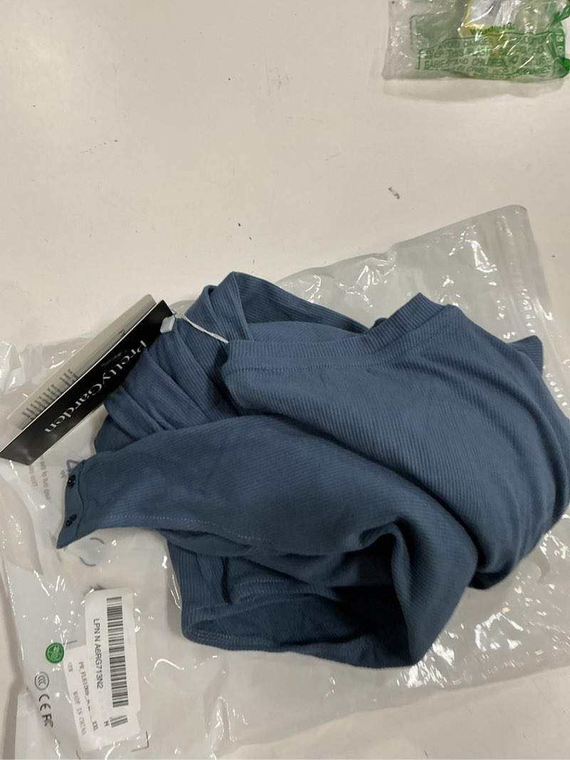 Condition photo showing New/Like New for PRETTYGARDEN Bodysuits for Women 2026 Spring Long Sleeve Shirts Fitted Basic Ribbed Layering Tops Fa