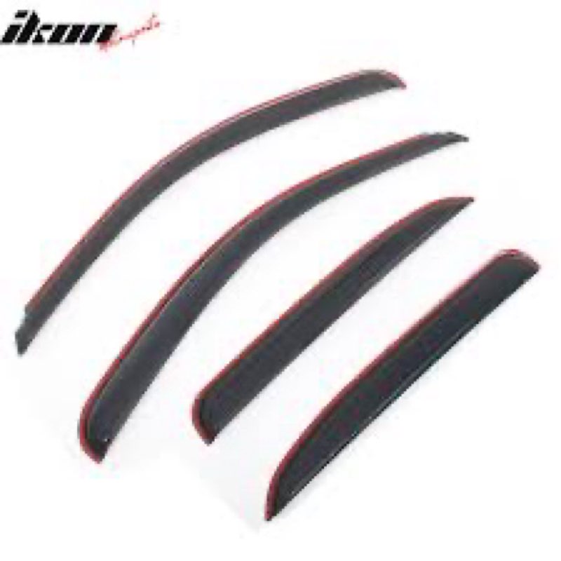 IKON MOTORSPORTS in Channel Window Visors Compatible with 2007-2014 Chevrolet Tahoe & GMC Yukon, Acr