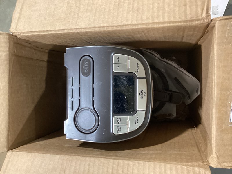 Condition photo showing As Is for Hamilton Beach Professional Programmable Drip Coffee Maker, 12 Cup Capacity Ergonomic Carafe, 60oz R