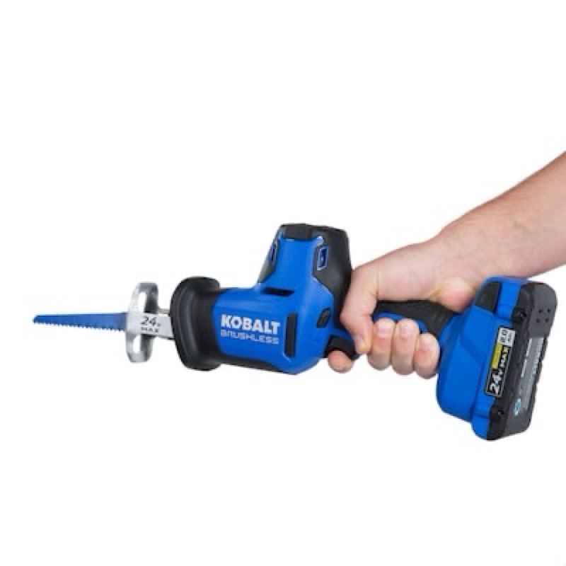 kobalt 24-volt variable speed brushless cordless reciprocating saw (battery not included