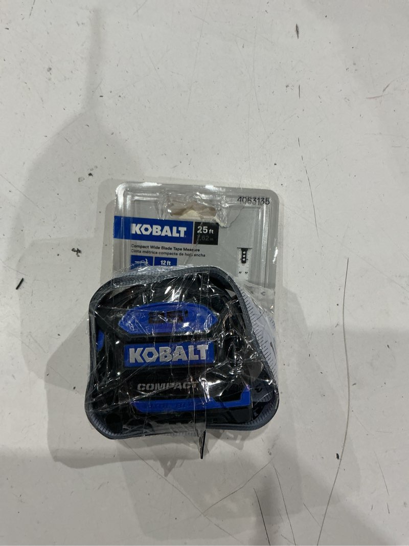 Condition photo showing As Is for kobalt compact 25-ft tape measure