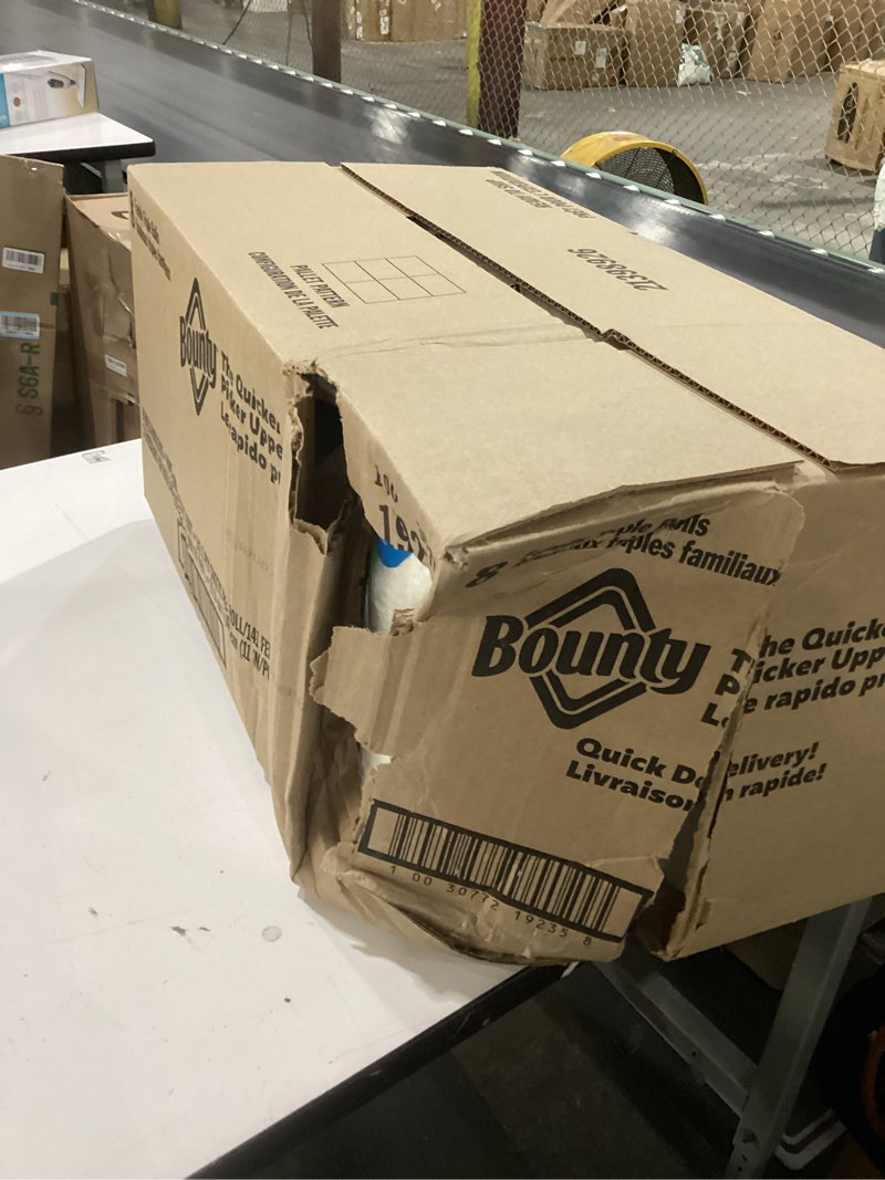 Condition photo showing Good Condition for bounty select-a-size paper towels, white, 8 triple rolls = 24 regular rolls