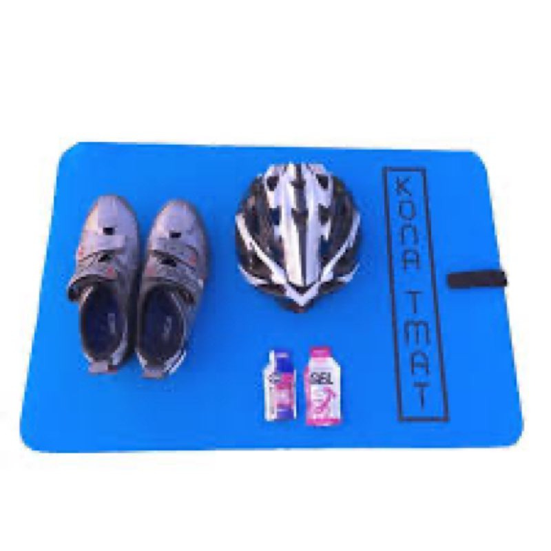 Kona T Mat - Triathlon Transition Mat, Neoprene blue