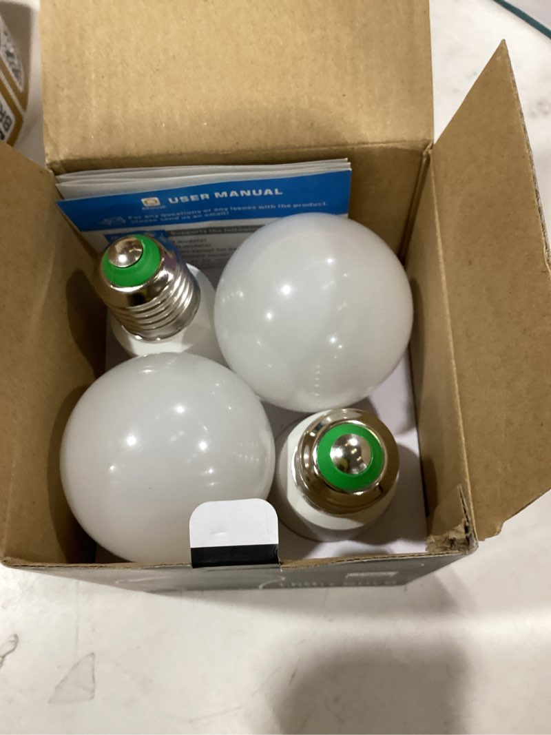 Condition photo showing Good Condition for ucb alexa light bulb 130w equivalent, smart light bulbs warm white to daylight tunable, a19 e26 bluetooth led bulbs work with alexa only for bedroom kitchen living office no wifi required 4 pack