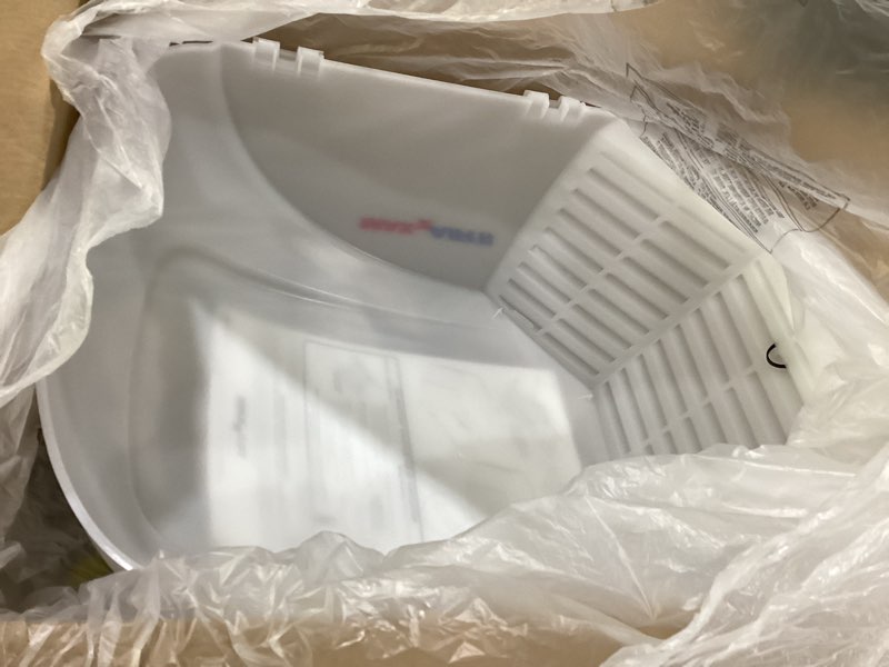 Condition photo showing New/Like New for MAXXAIR Maxx II 00-933081 Standard Vent Cover, One Piece Design, Super Tough Wind Resistant Cover for Roof Vents, White