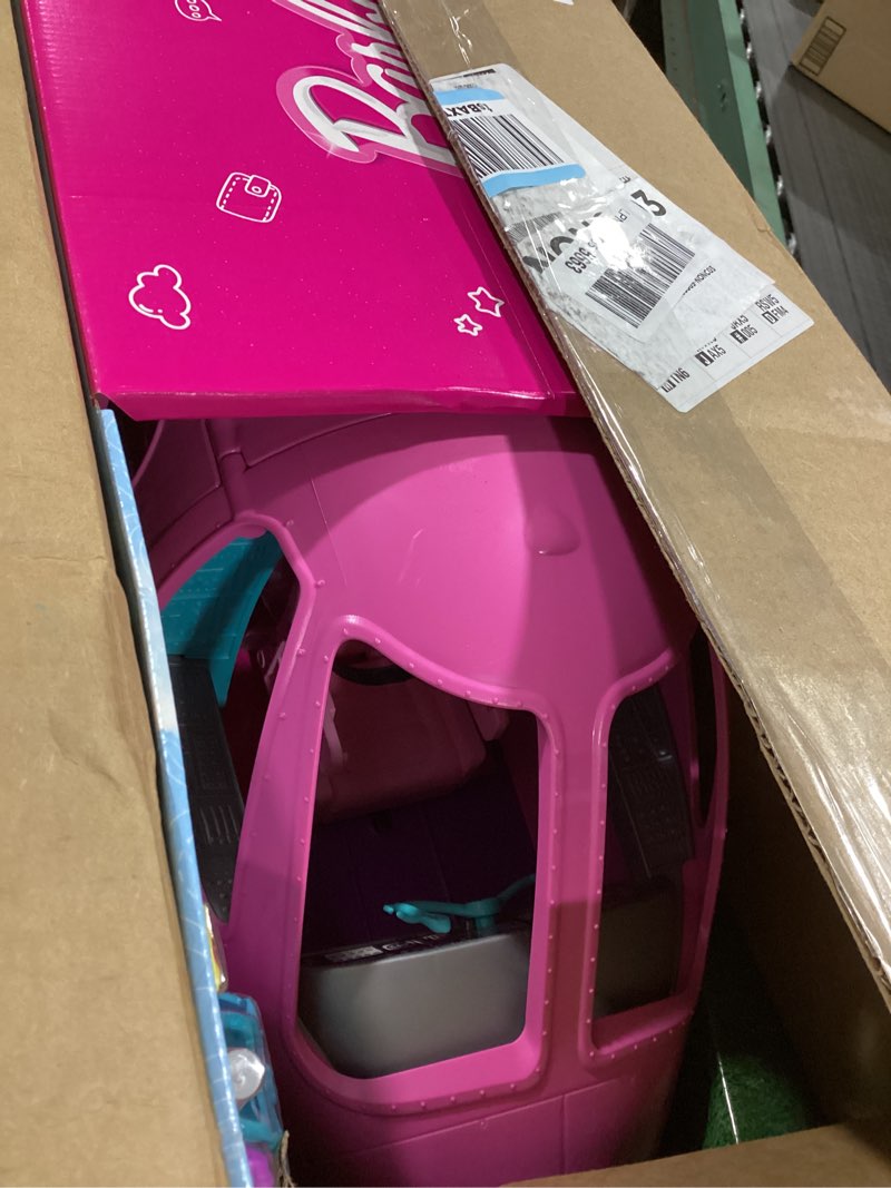 Condition photo showing As Is for Barbie Dreamplane Airplane Toys Playset with 15+ Accessories Including Puppy, Snack Cart, Reclining Seats and More (Amazon Exclusive)