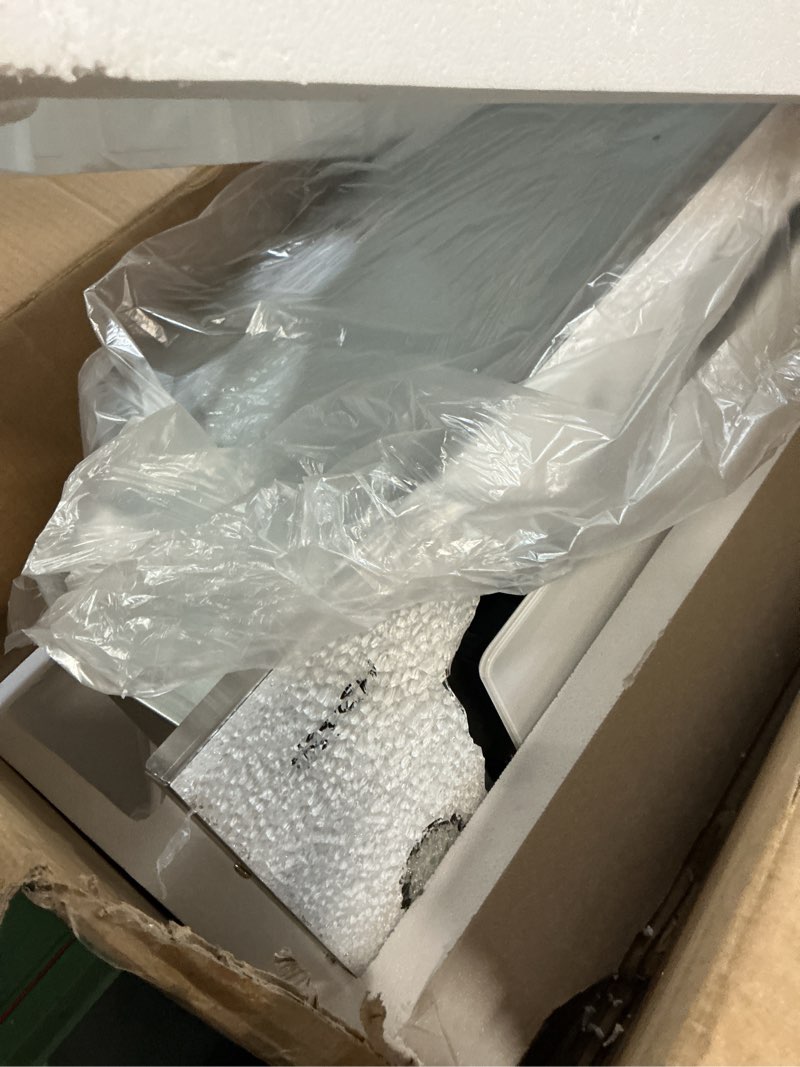 Condition photo showing Good Condition for iktch new 30" range hood insert, 900 cfm ducted/ductless range hood with 4 speed fan, black stainless steel & tempered glass and gesture sensing&touch control making life smarter black 30 inch range hood new