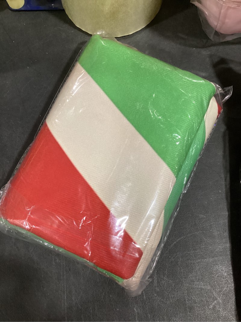 Condition photo showing New/Like New for Red Green Christmas Tree Skirt 36 inch, Retro Swirl Candy Medium Xmas Tree Skirts Winter Christmas Tree Mat for Home Party Holiday Indoor Decoration Retro Red Green Swirl 36 in