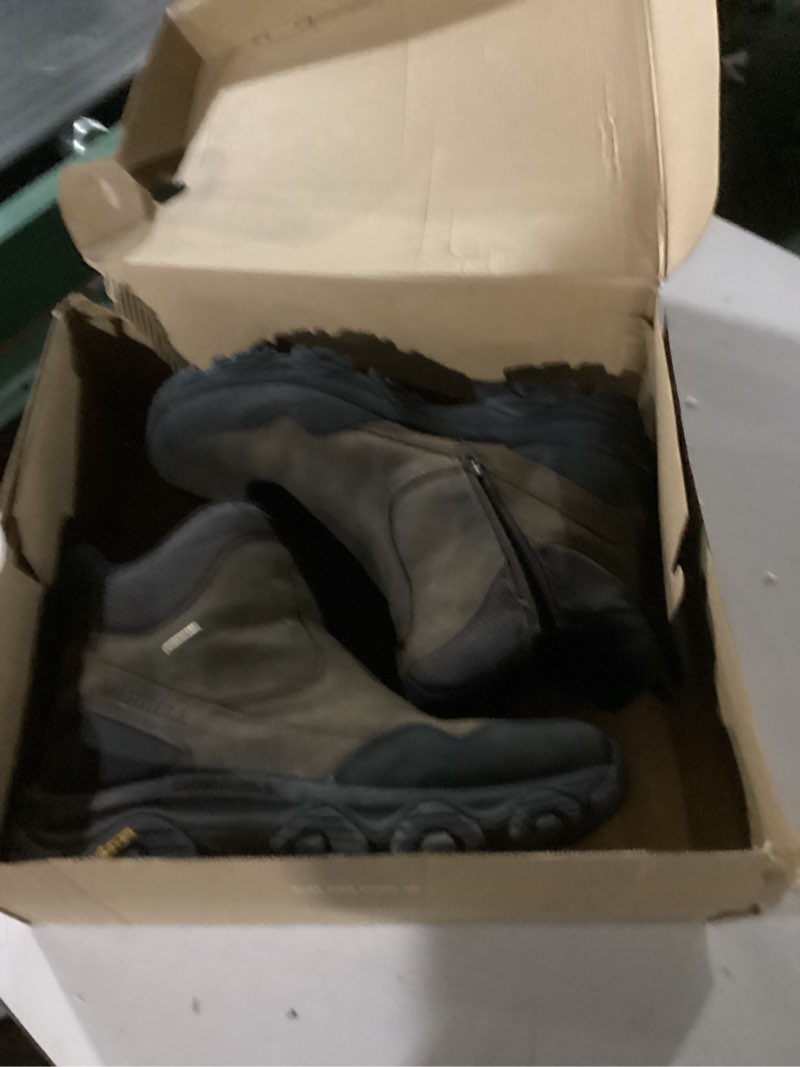 Condition photo showing As Is for DIIG Work Boots for Men, Soft/Steel Toe Waterproof Working Boots, Slip Resistant Anti-Static Slip-on Safety EH Working Shoes 6 8 9 10 11 12 13 (Brown) 11.5 Steel Toe/Brown