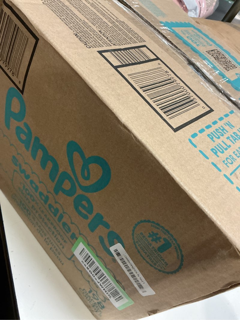 Condition photo showing New/Like New for Pampers Swaddlers Diapers, Size 1 (8-14 lbs), 198 Count, Absorbent, Keeps Baby Dry and Comfortable, Skin Safe Disposable Baby Diaper (Packaging May Vary) Size 1 198