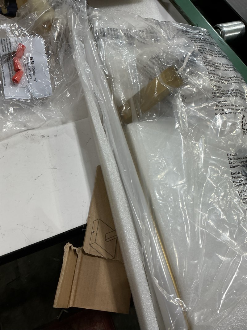 Condition photo showing item condition for 24 Inch LED Bathroom Vanity Light (3000K/4000K/6000K, Dimmable), Brass Modern Bathroom Light Fixture Over Mirror, Vanity Light Bar with Angle Adjustable Brass 24 inch