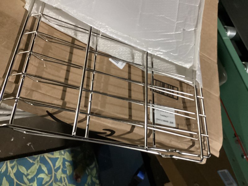 Condition photo showing Good Condition for Upgraded 2Pcs 304 Stainless Steels MHL63411403 Oven Rack Compatible with LG Range/Stove LDG4313ST LREL6323S, Replace MHL63531403 MHL63411401 MHL63411402 MHL62112101, 24.8 X 16.2 in MHL63411403-2Pcs