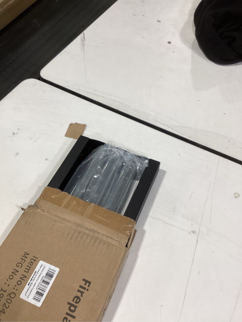 Condition photo showing As Is for Stanbroil Smoke Guard for 28.5 to 48-Inch by 4-Inch Fireplaces, Black Powder-Coated Finish 4 Inch