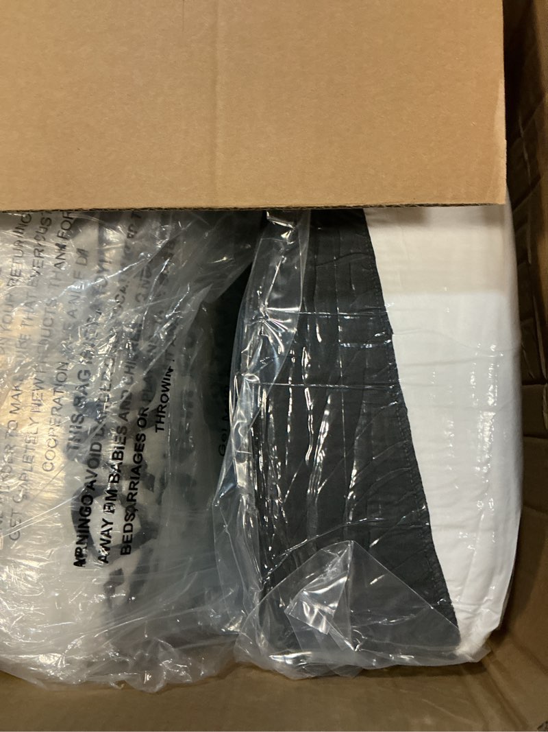 Condition photo showing New/Like New for BEDLORE King Size Mattress Topper, 4 Inch Dual Layer (2" Gel Memory Foam + 2" Plush Pillow Top) Mattress Pad Cover, Pressure Relief & Back Pain Support, Fluffy & Breathable, Medium-Firm(Dark Gray) Gray King