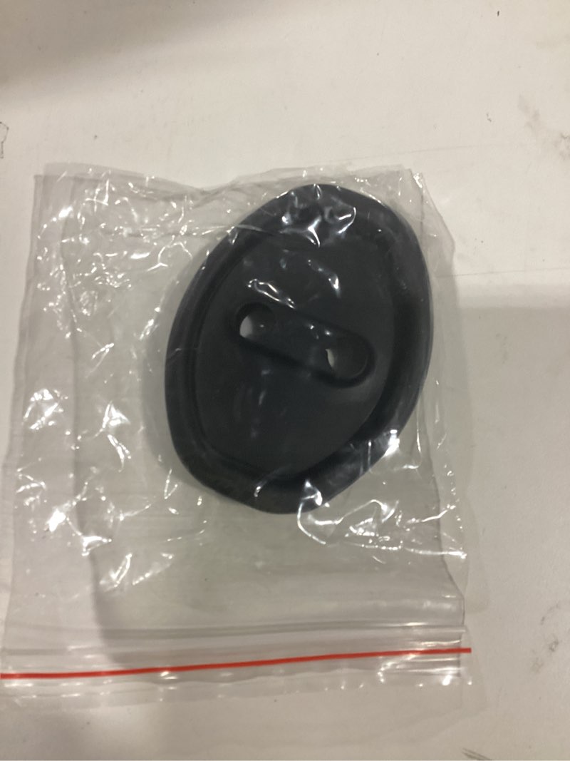 Condition photo showing As Is for Car Door Shock Absorber, 1PCS Silicone Silent Absorption Lock Accessories, Rust-Proof Door Lock Cover Parts Protective Pads, Universal for Most Cars SUVs and Trucks (Black)