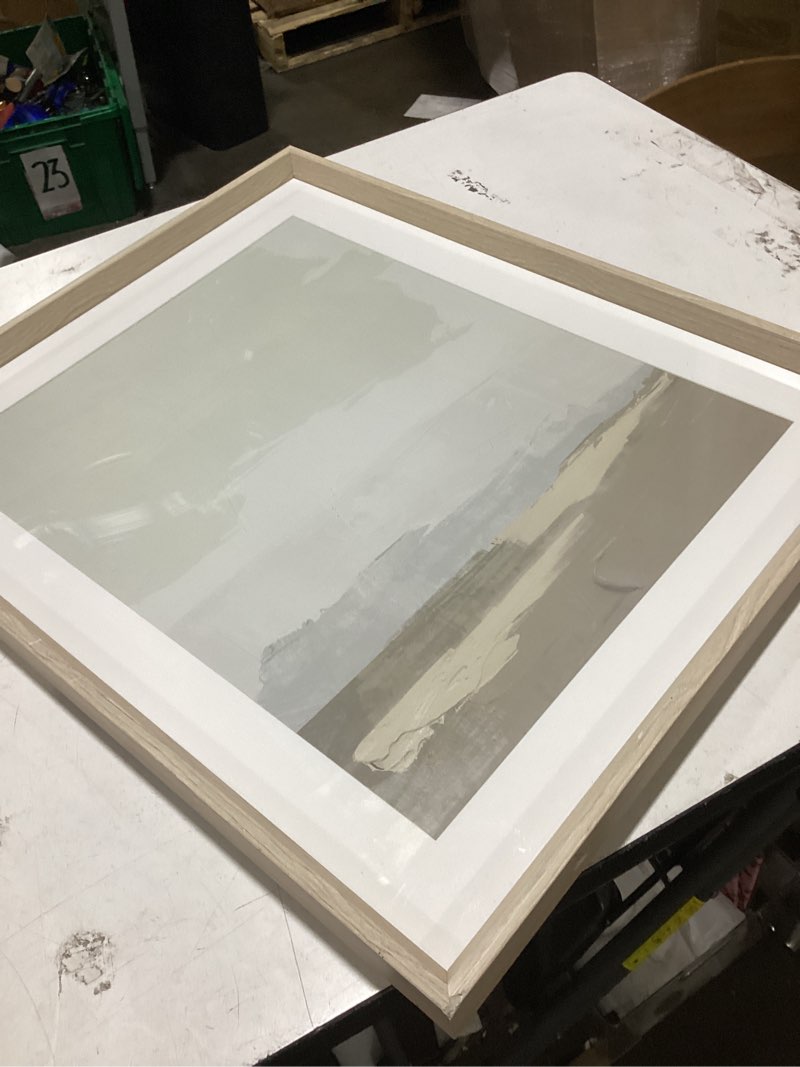 Condition photo showing Good Condition for hongkee 20x24 frame, rustic brown wood style - display posters 16 x 20 with mat or 20x24 without mat, wall mounting horizontal and vertical, 1 pack rustic brown 20x24 in