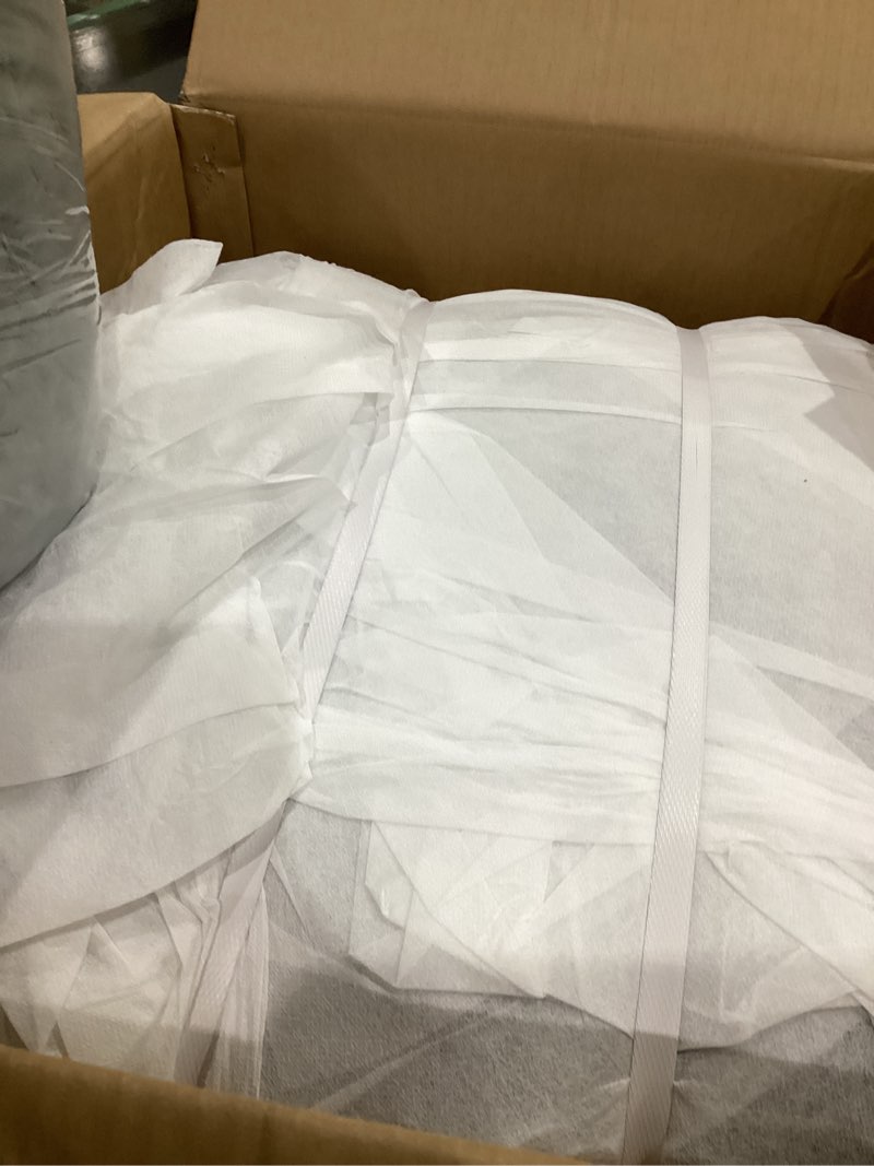 Condition photo showing New/Like New for hobestluk 5ft bean bag chairs for adults large beanbag chair with chevron plush fur cover big bean bag chair for living room bedroom dorm office - grey (50” x 50” x 24”) 5ft - 50” x 50” x 24” grey