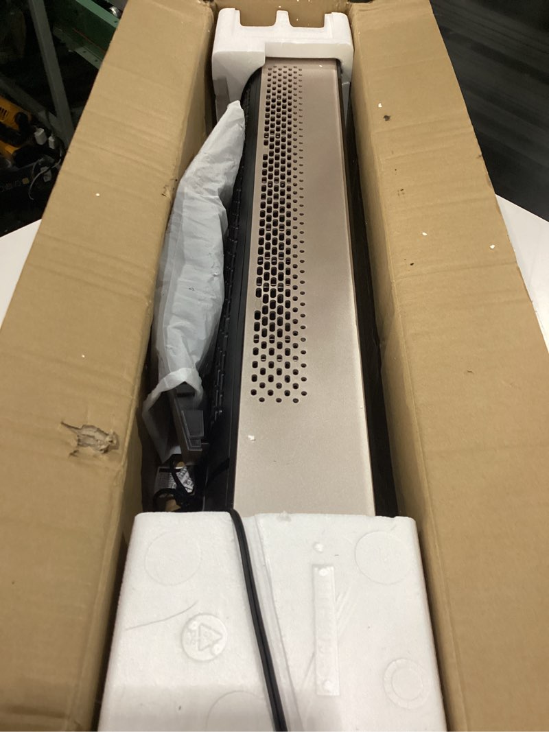 Condition photo showing New/Like New for **not tested**  dreo tower fan for bedroom, 90° oscillating standing fan with 28ft/s velocity, 25db quiet for sleep, dc motor, 9 speeds, 4 modes, 12h timer, voice & app & remote control, 42\" cruiser pro t2 s starlight wifi