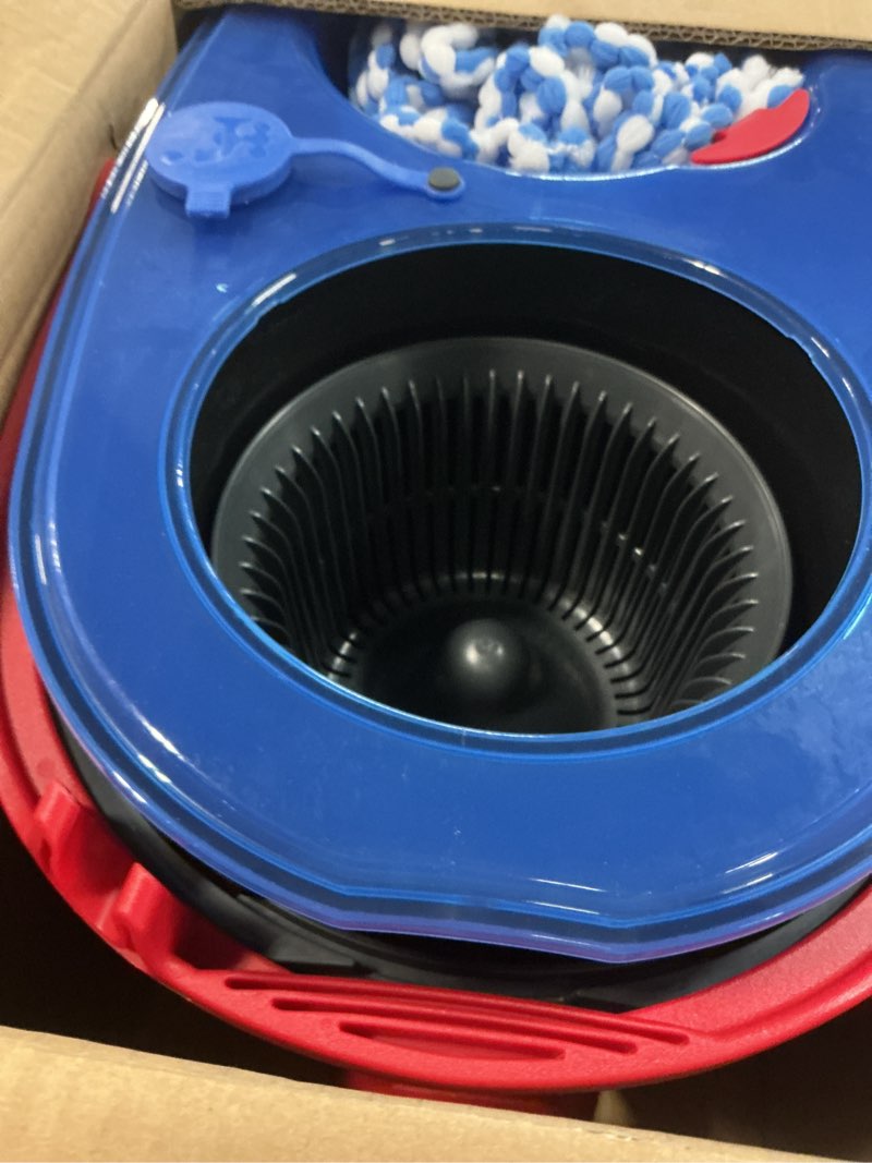 Condition photo showing Good Condition for o-cedar rinseclean spin mop & bucket system | clean with water | removes 99% of bacteria