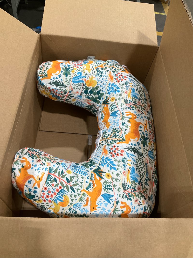 Condition photo showing Good Condition for boppy nursing pillow - firm, ergonomic u-shaped bottle and breastfeeding pillow with high lift for comfort and support, spacious surface - colorful forest animals new nursing pillow colorful forest animals