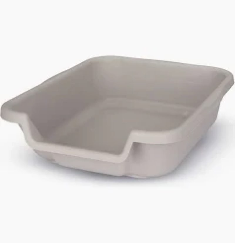 blaucasa 1 pack extra large dog litter box pan tray (abs material), low entry jumbo senior litter bo