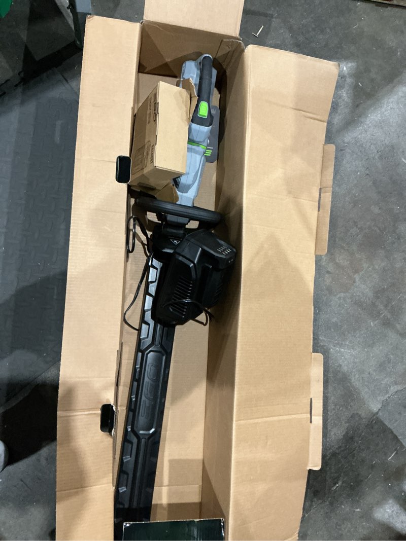 Condition photo showing As Is for blades,  battery and standard charger included, black