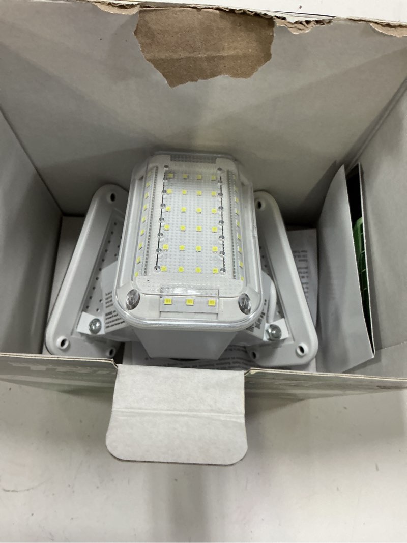 Condition photo showing As Is for bell + howell 2000-lumen led screw-in ceiling-mounted work light