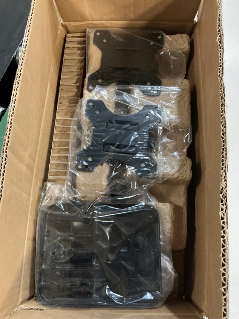 Condition photo showing New/Like New for montek dual monitor wall mount for 17 to 32 inch flat/curved screens, each holds to 19.8 lbs, full motion adjustable mechanical spring monitor arm, 75x75/100x100 vesa wall mount, black dual arms