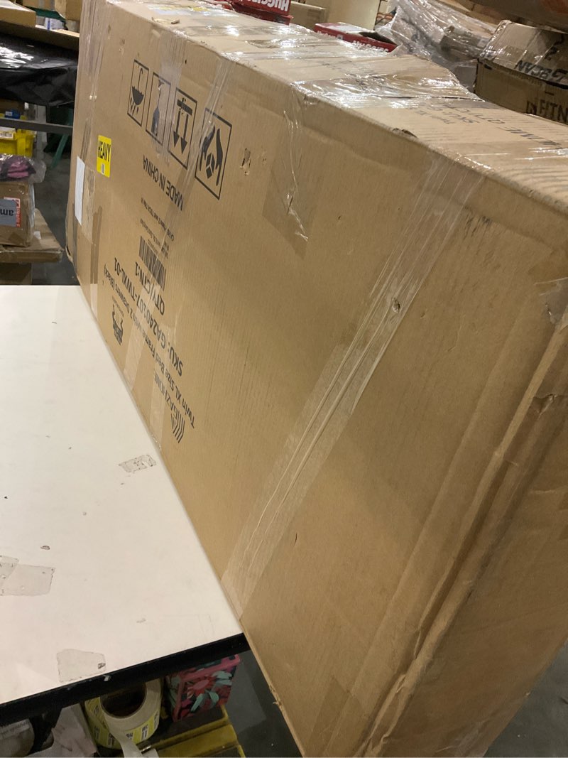 Condition photo showing New/Like New for GAZHOME Twin XL Bed Frame with 2 XL Storage Drawers, Metal Platform Bed Frame with Footboard, 9 Stro