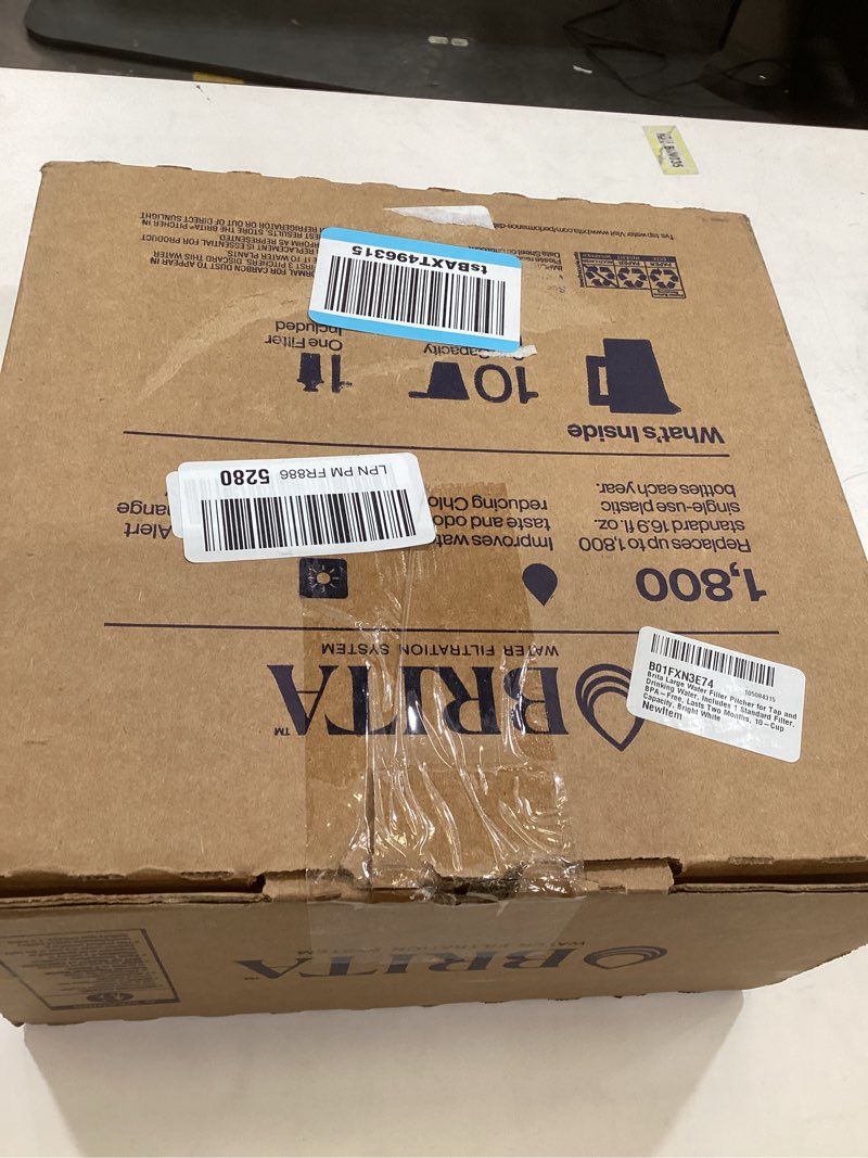 Condition photo showing Good Condition for Brita Large Water Filter Pitcher for Tap and Drinking Water, Includes 1 Standard Filter, BPA-Free, Lasts Two Months, 10-Cup Capacity, Bright White Standard White