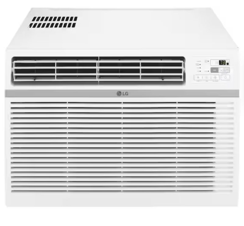 (Incomplete) 18,000 BTU 208/230V Window Air Conditioner Cools 1,000 Sq. Ft. with Remote, Dehumidifier and in White